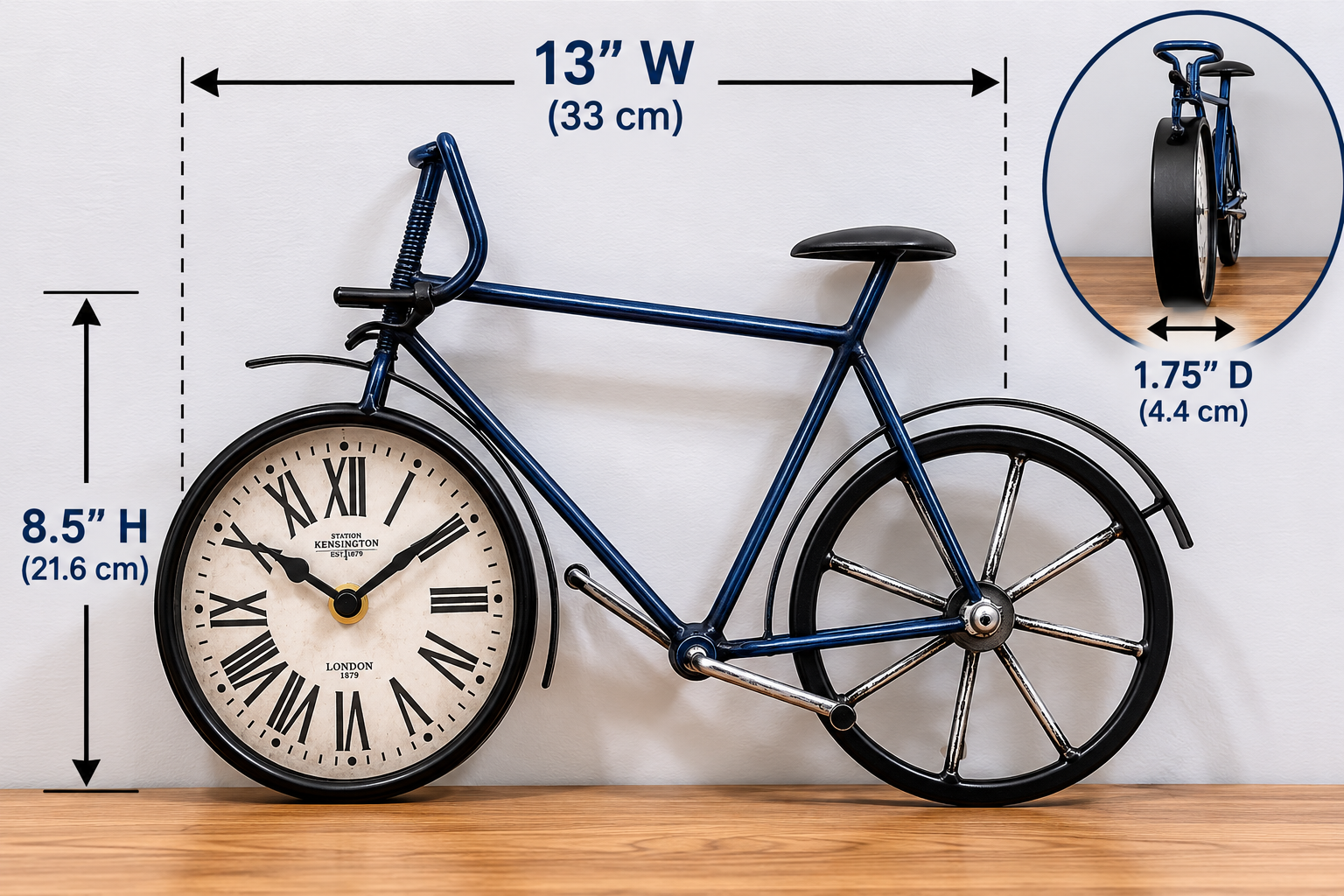 Roman Numbers Bike Clock - Image 2