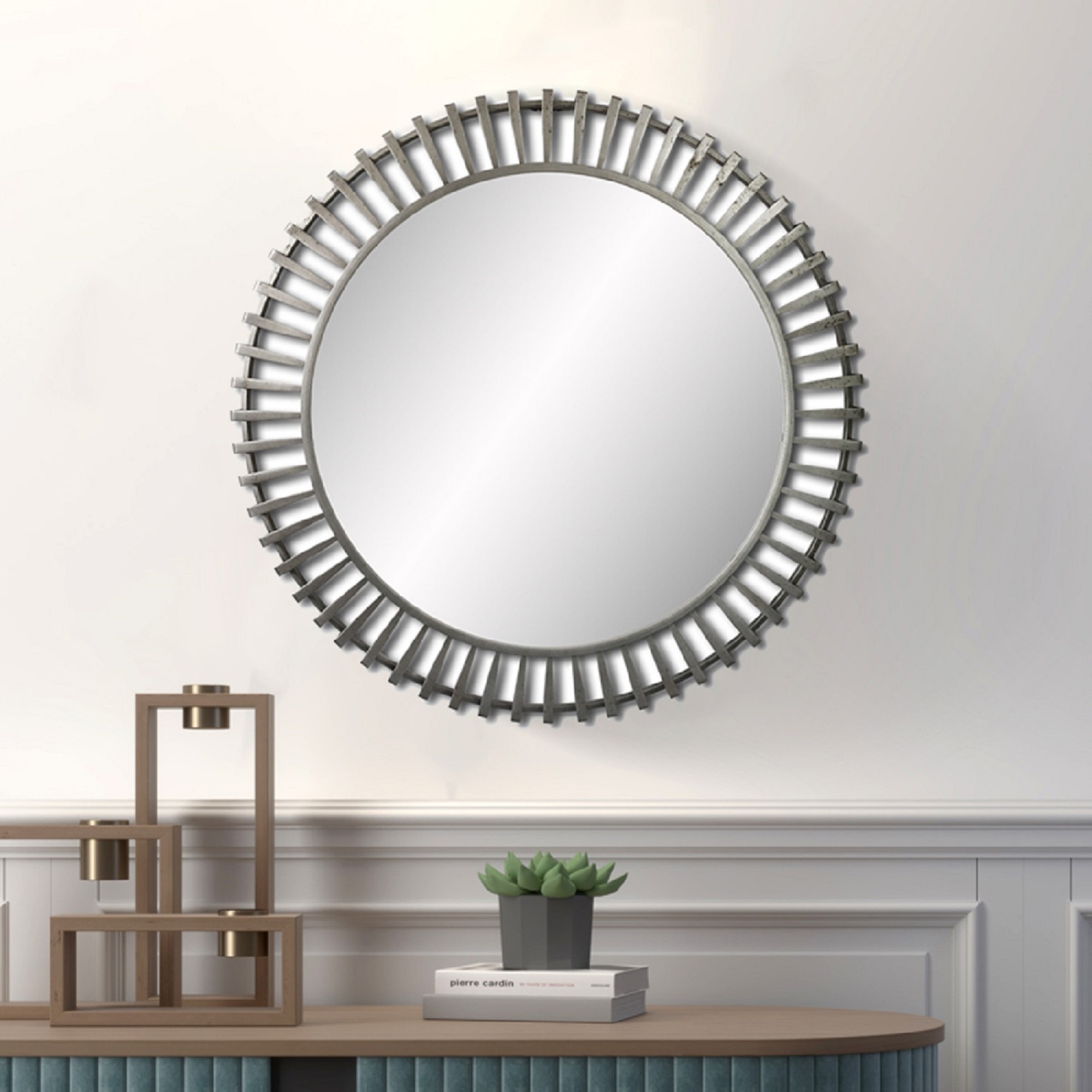 metal wall decorative mirror - Peterson Housewares & Artwares