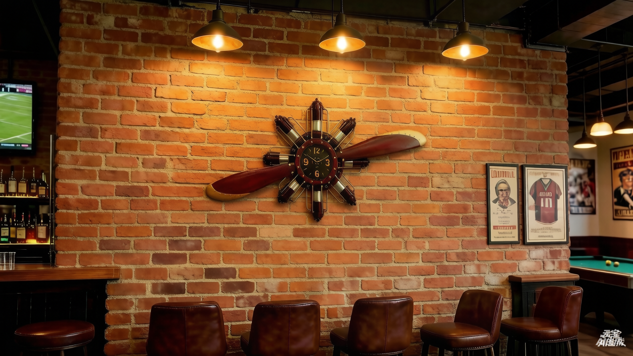 AeroTwin Wall Clock – Horizontal Propeller Edition - Image 4