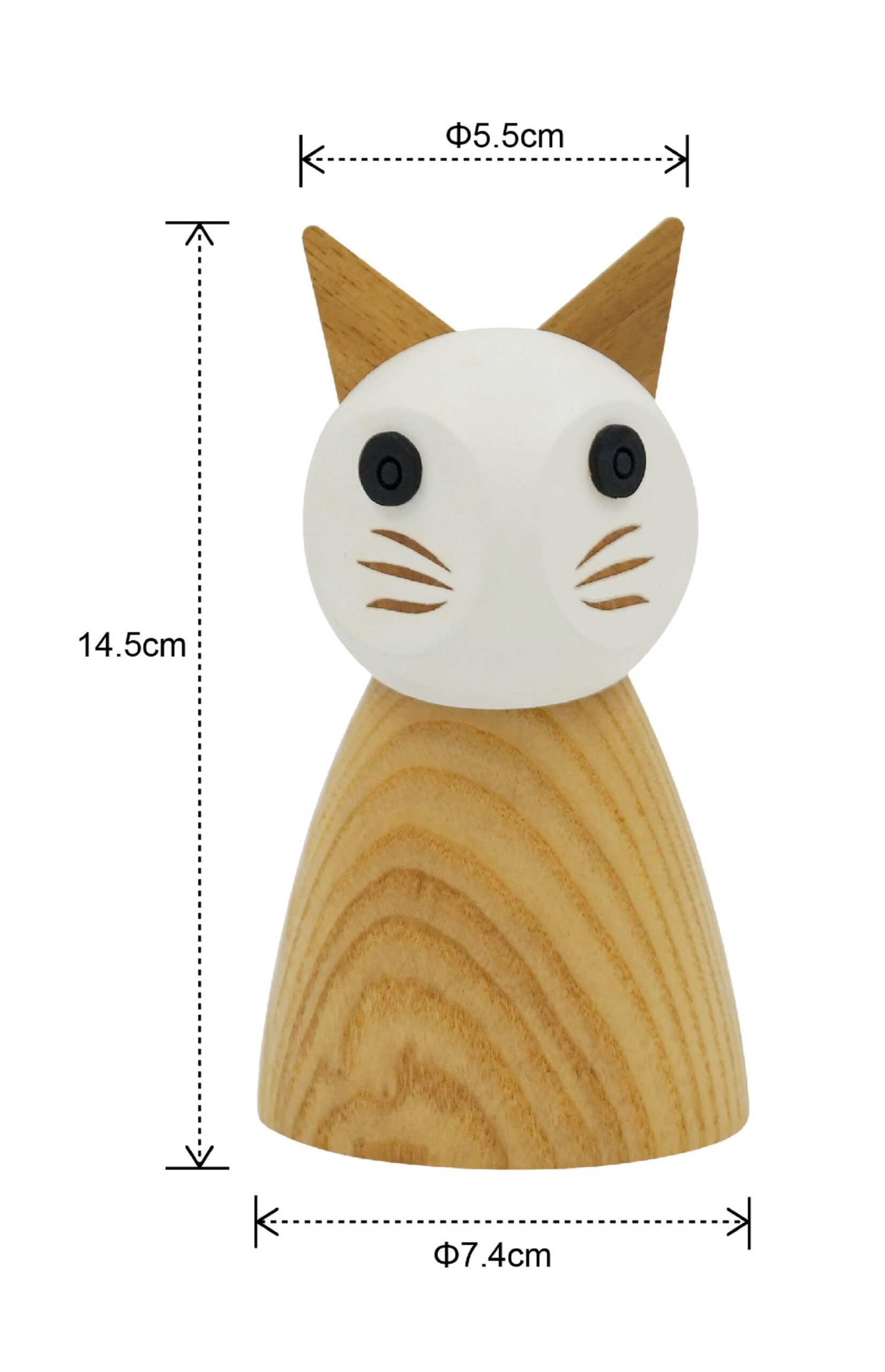 Cat Wooden Pepper & Salt Mill - Image 2