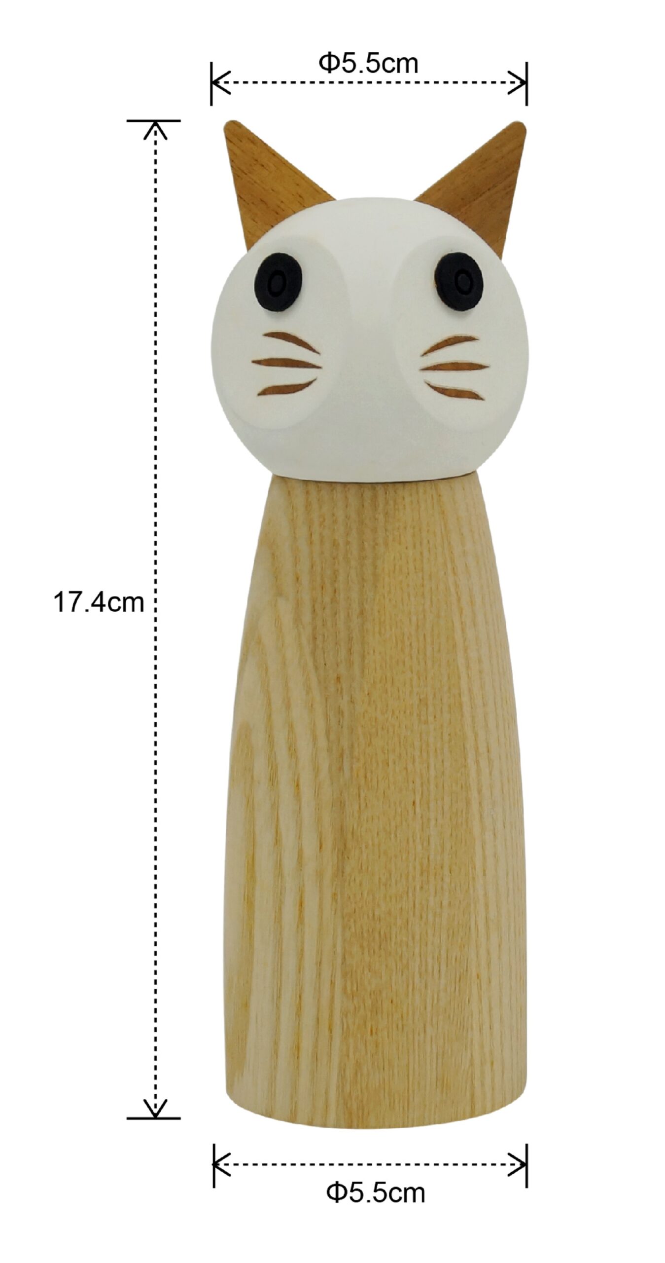 Cat Wooden Pepper & Salt Mill - Image 2