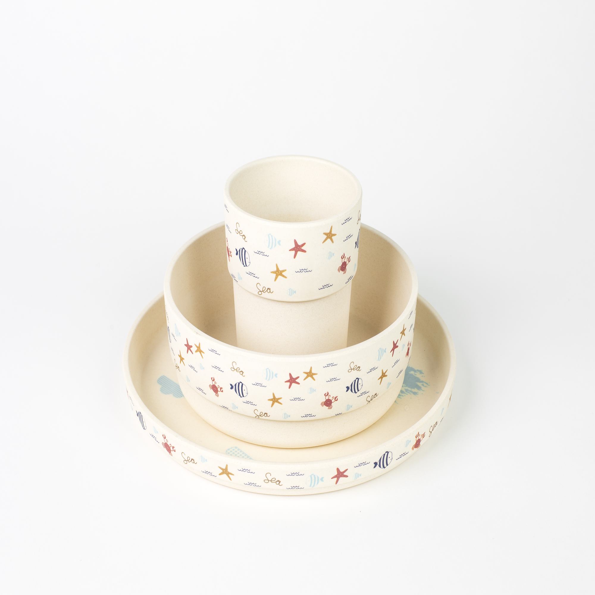 Bamboo Fiber Bear Kids Dinner set - Image 2