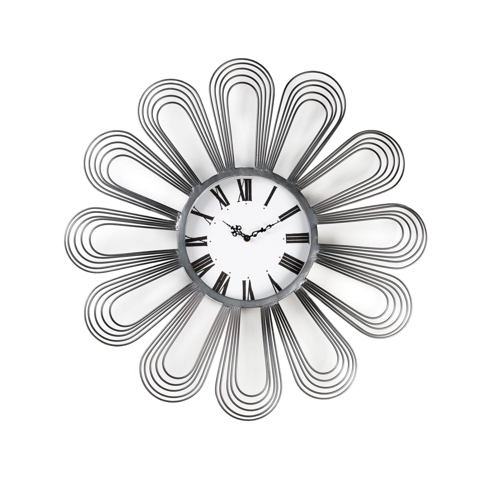 Modern Reflection Sliver Metal Wall Clock - Image 2