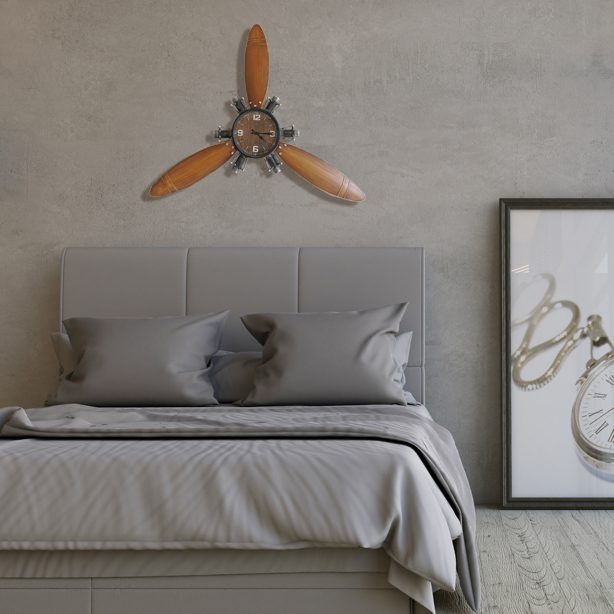 Airplane Propeller Wall Clock small