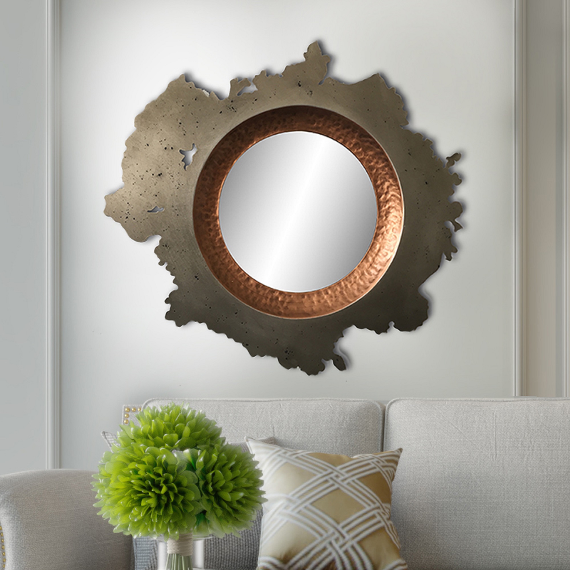 decorative metal mirror