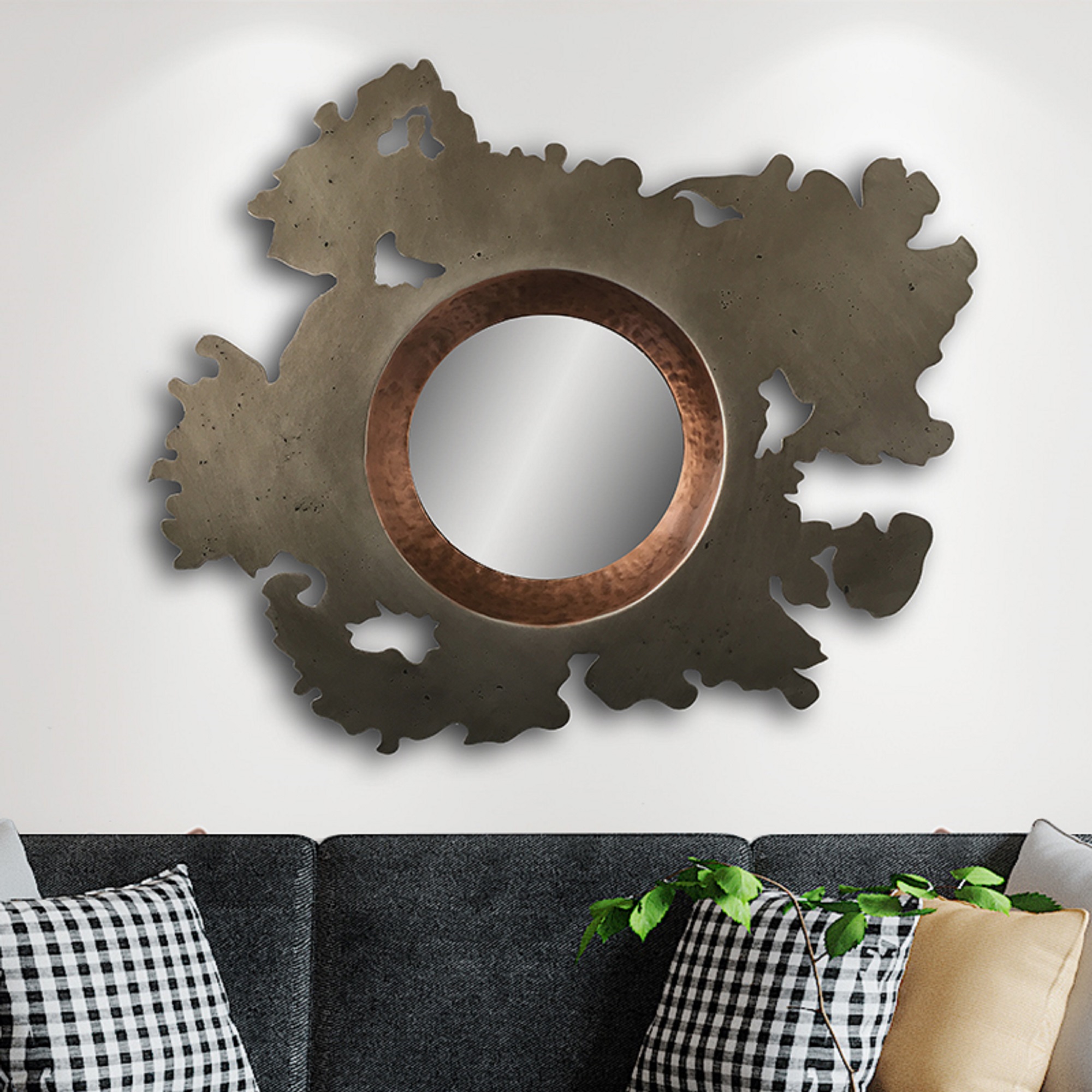 decorative metal mirror - Image 2