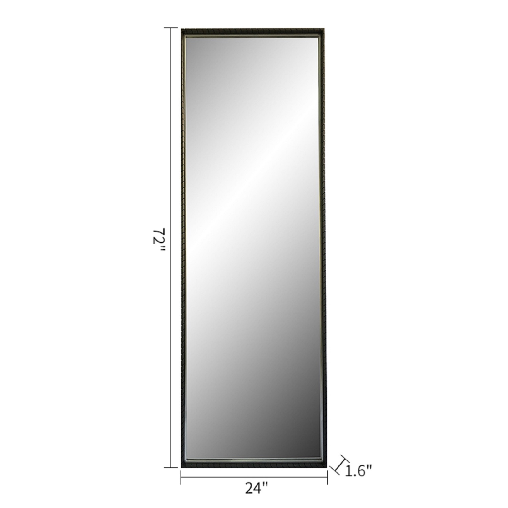 metal wall or floor mirror - Image 3
