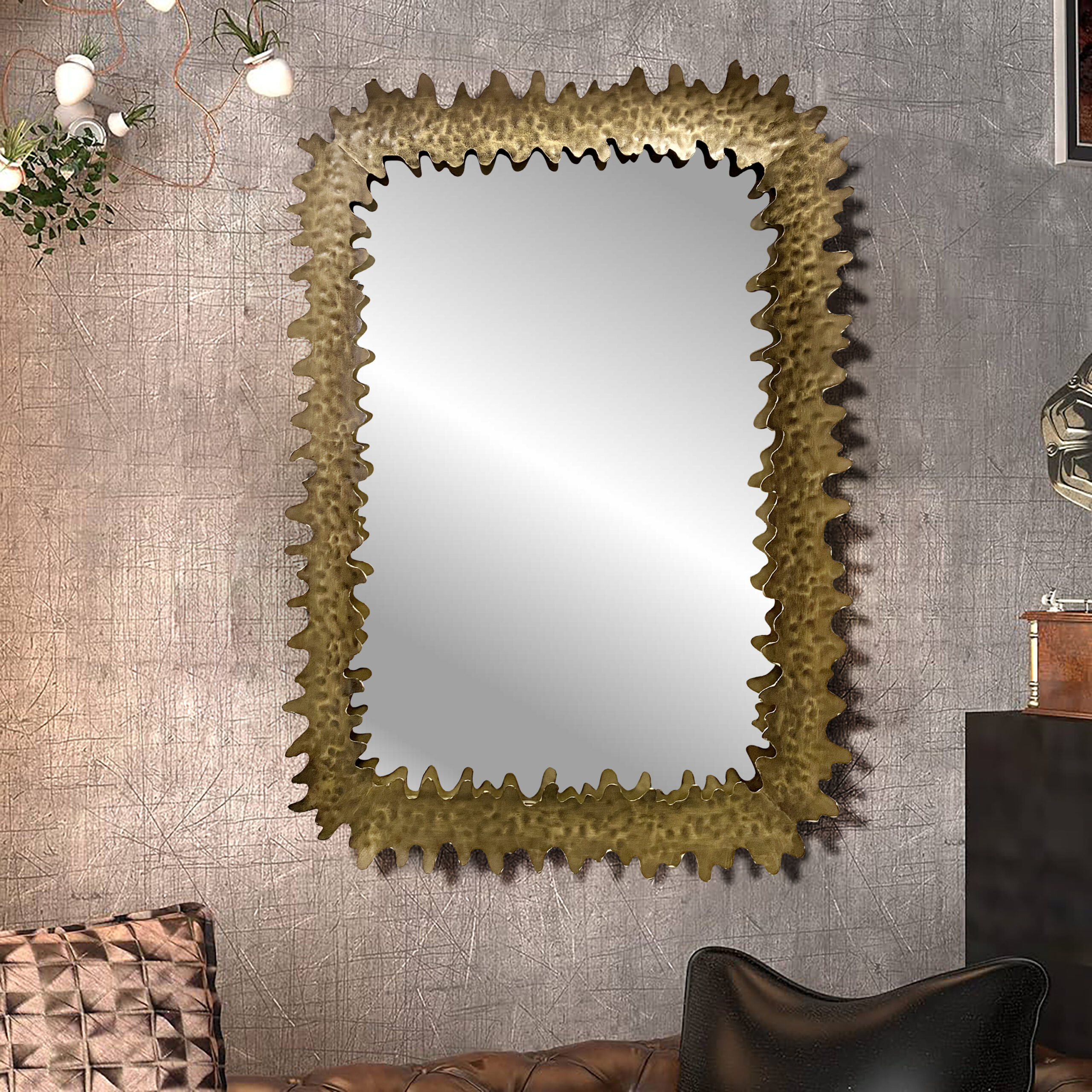 Metal Frame Wall Mirror - Image 6