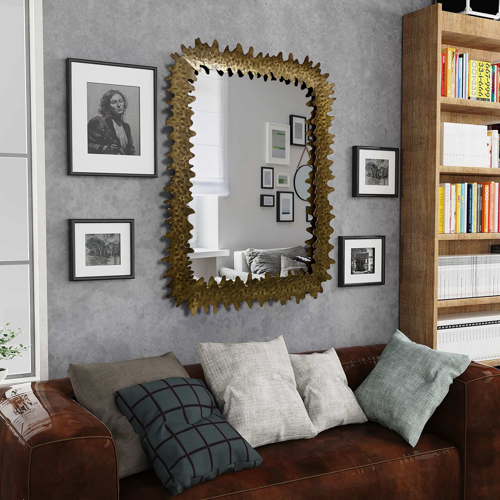 Metal Frame Wall Mirror