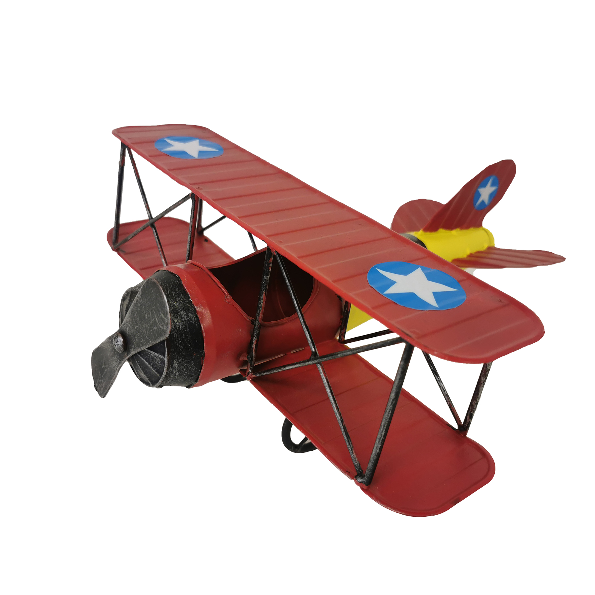Red Airplane Model Décor