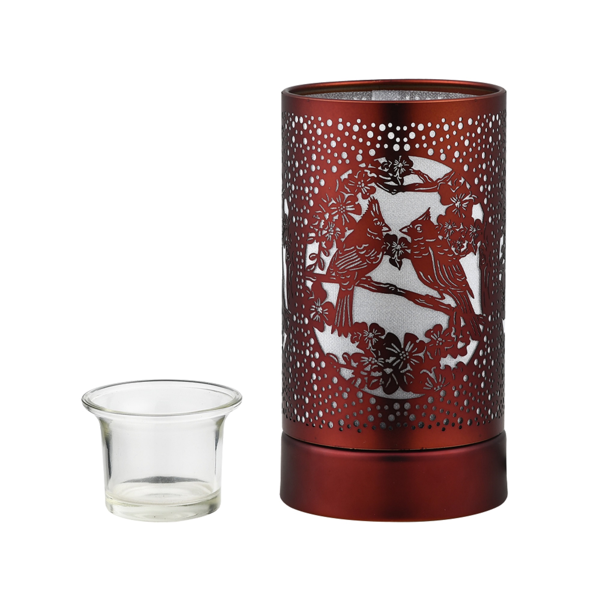 Touch lamp/Oil burner/Wax warmer- Copper Cardinals