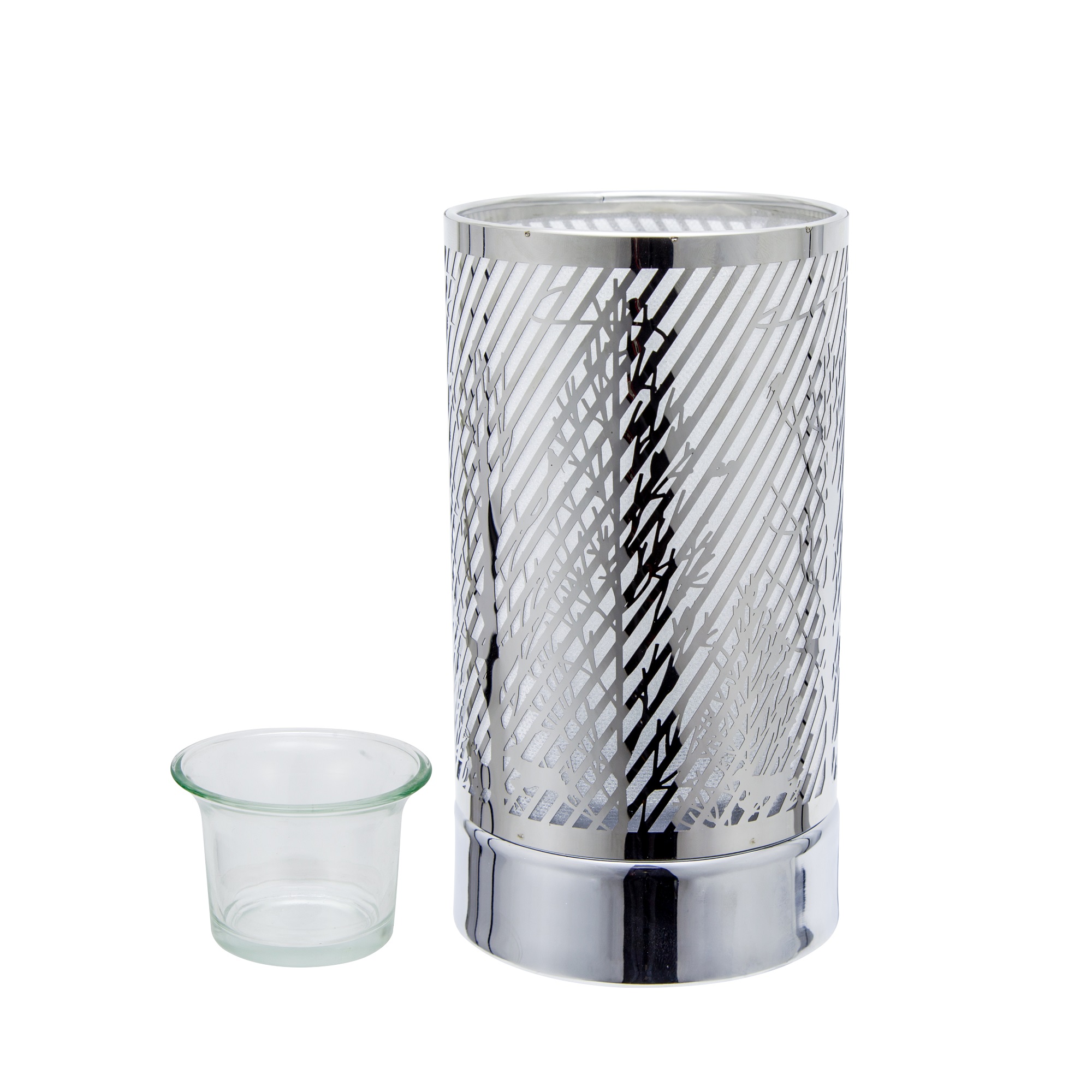Touch lamp/Oil burner/Wax warmer - Silver Ravine