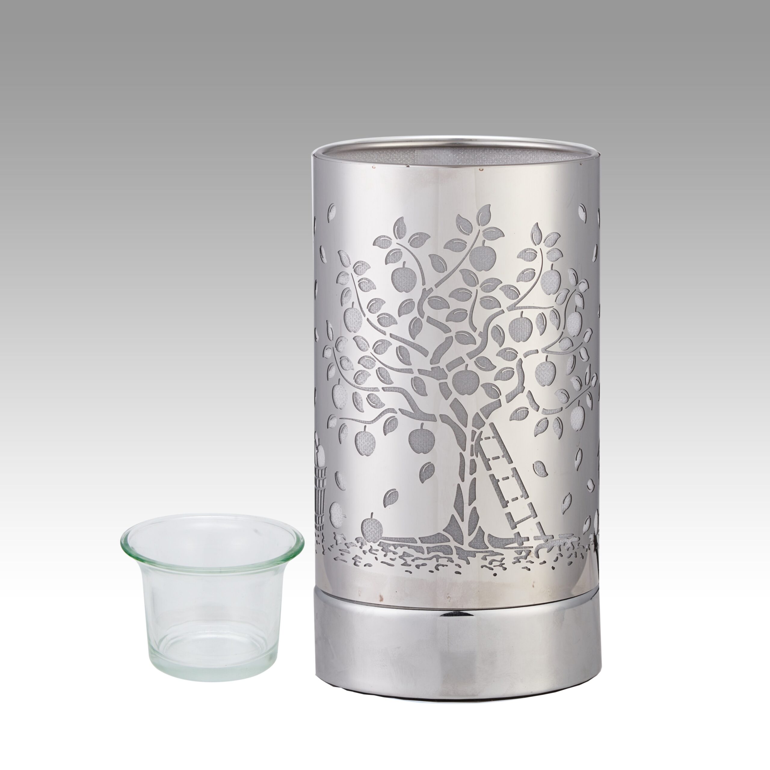 7" Touch lamp/Oil burner/Wax warmer - Silver Apple Tree - Image 3