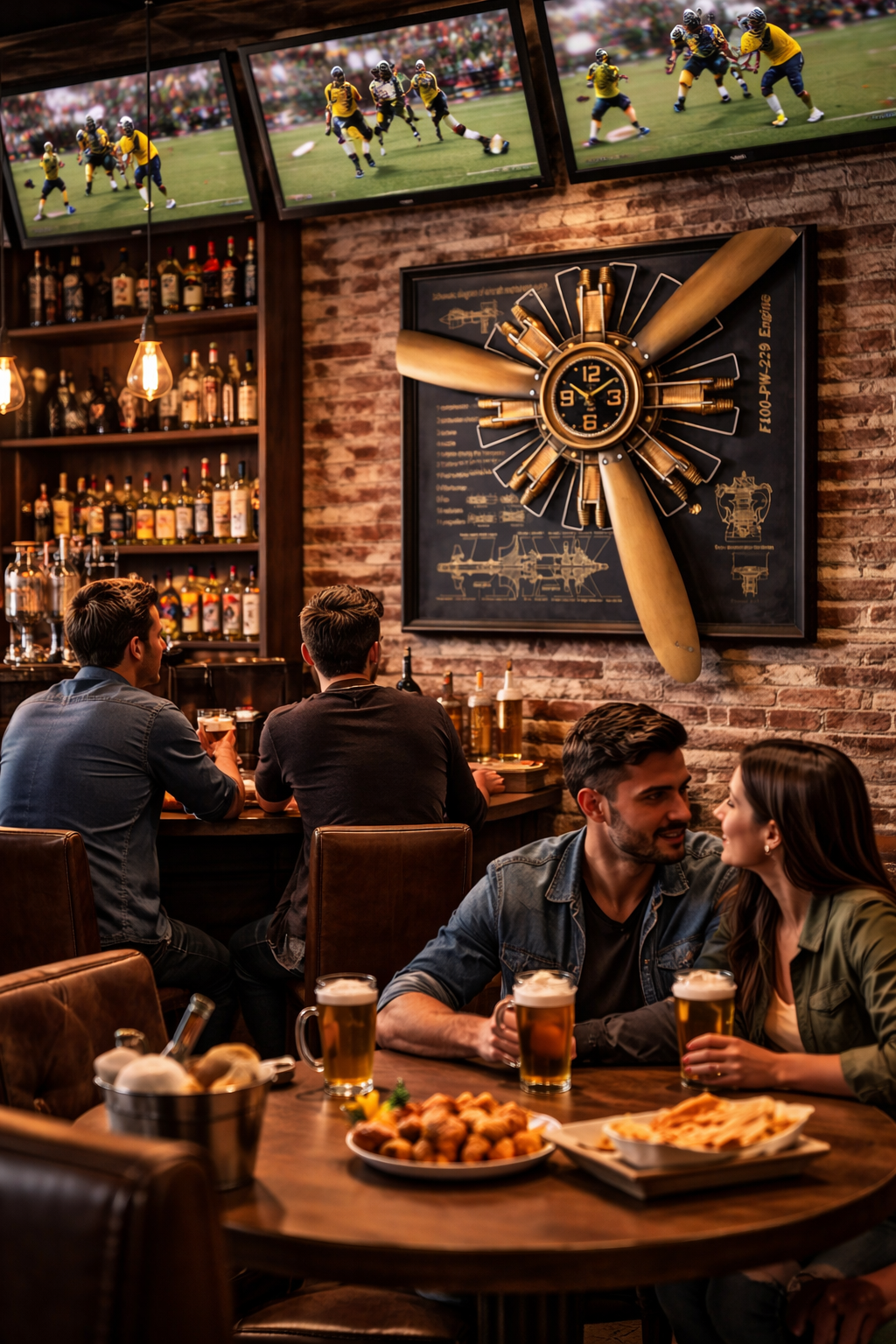 Vintage Radial Engine Wall Clock - Image 3