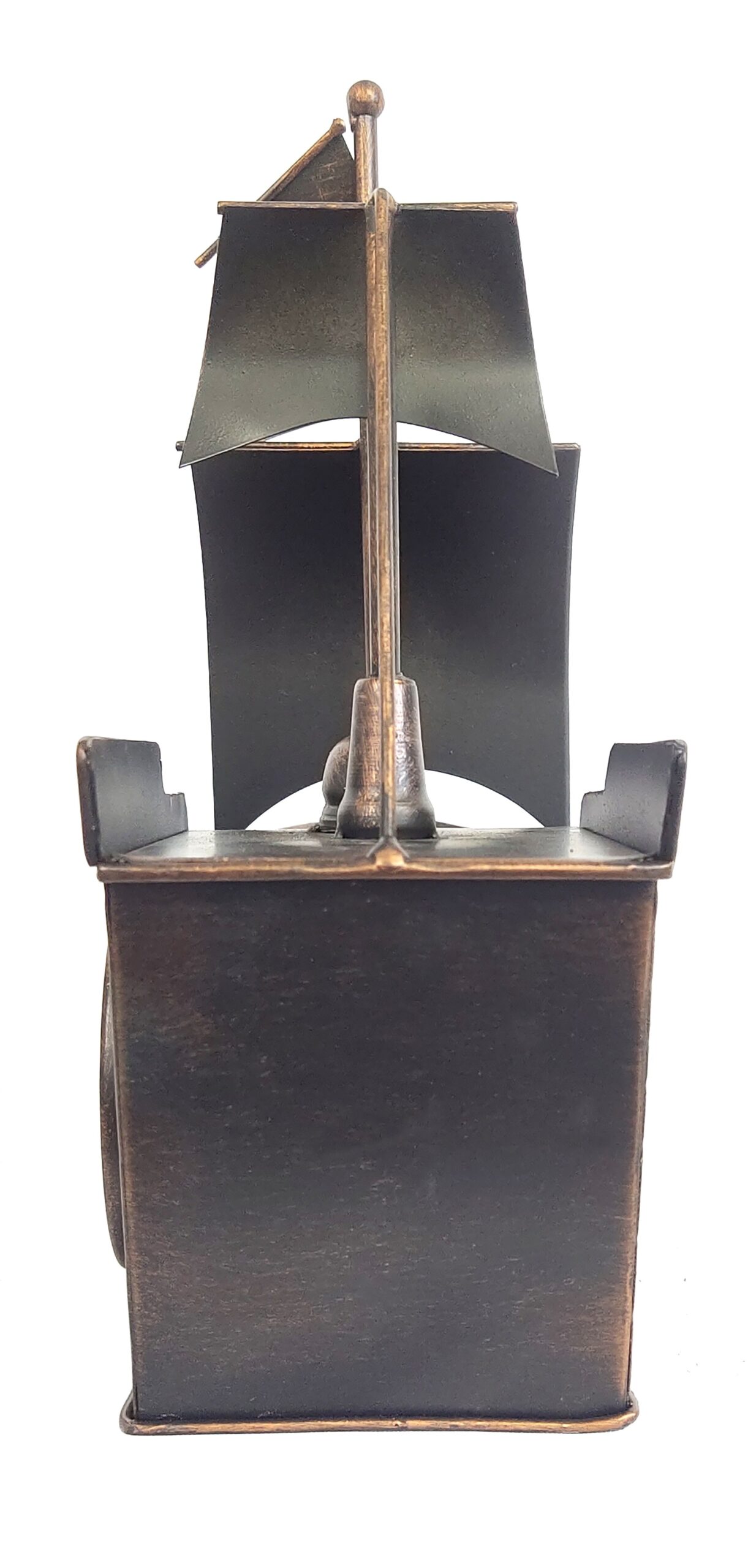 Sailing Ship Metal Table Clock-Bronze Copper - Image 7