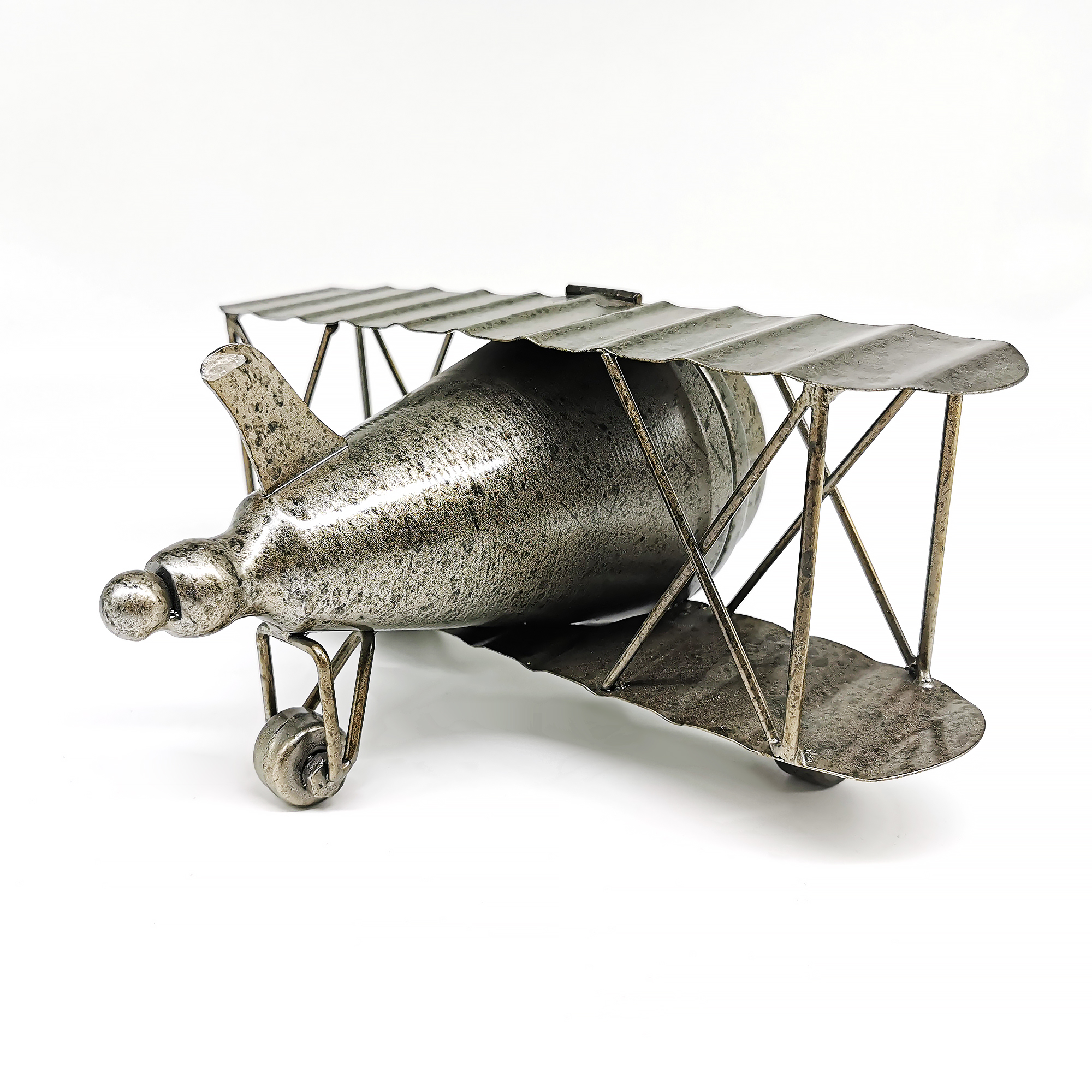 Vintage Airplane Metal Table Clock - Image 8