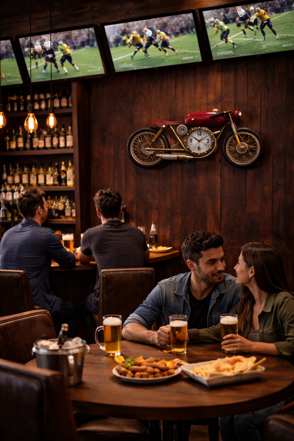 Vintage Racer Motorcycle Wall Clock - Image 2